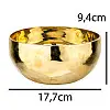Співоча чаша Тибетська Singing bowl Ручна холодна ковка 17,7/17,7/9,4 см Бронза полірована (27394)