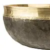 Поющая чаша Тибетская Singing bronze Ручная холодная ковка 25,2/25,2/11 см Античная Бронза (27389)