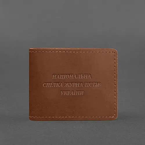 Шкіряна обкладинка для посвідчення міністерства оборони світло-коричнева Crazy Horse BlankNote