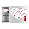 Магнітна дошка для крейди Big Love Magnetic Board 48 х 43 см Білий (NJd98)