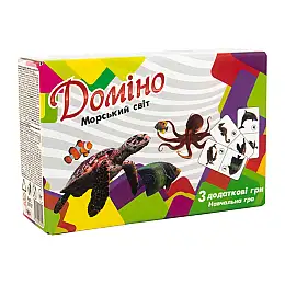 Домино Strateg Морской мир на украинском языке (30767)