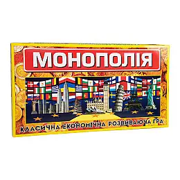 Настольная игра Strateg Монополия классическая экономическая на украинском языке (693)