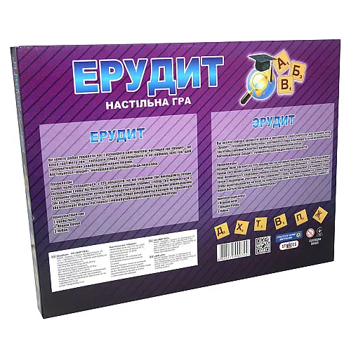 Настольная игра Strateg Эрудит на украинском языке (30451)