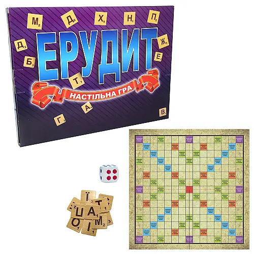 Настольная игра Strateg Эрудит на украинском языке (30451)