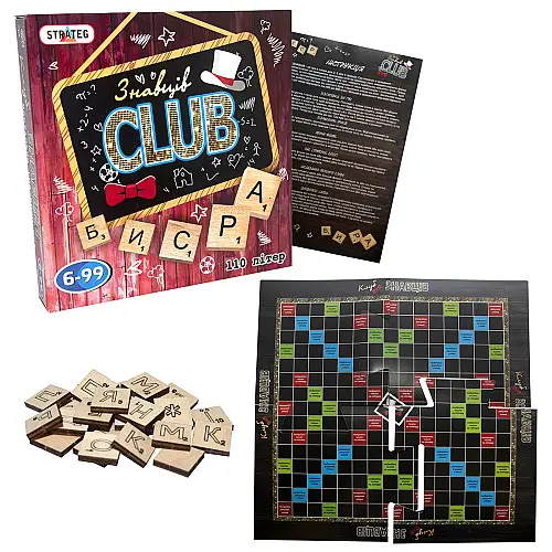 Настольная игра Strateg Знаток CLUB на украинском языке (702)