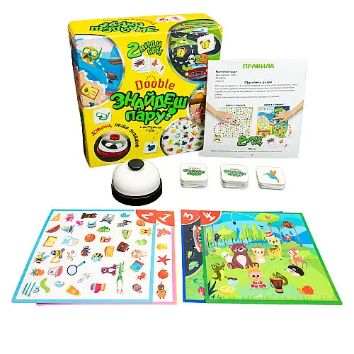 Карточная игра Strateg Найдешь пару? на украинском языке (30221)