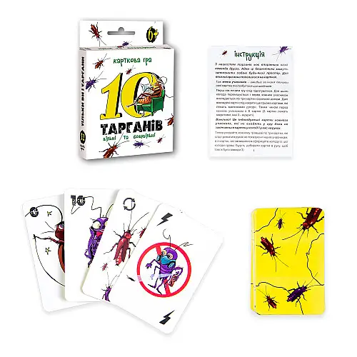 Настольная Игра Strateg 10 тараканов на украинском языке (30232)