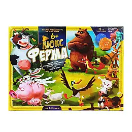 Игра настольная "Ферма ЛЮКС" Danko Toys G-FL-01-02 большая Укр