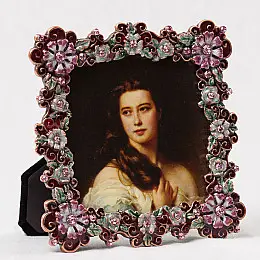 Декоративная фоторамка «Цветы» 11*11 см Angel Gifts SK15524