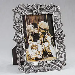 Декоративная фоторамка «Алмазные ленточки» 14*17 см Angel Gifts SK15582