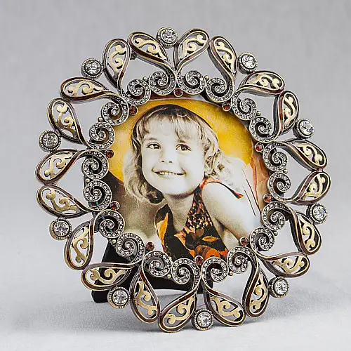 Декоративна фоторамка "Перья" 14*14 см Angel Gifts SK15607