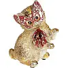 Статуетка Кішечка на маскараді 13х10.5х16 см, у червоній масці Bona DP42400