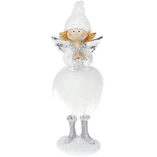 Статуетка Angel у білій хутряній спідниці 20 см Bona DP42943