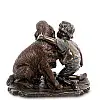 Статуетка декоративна Хлопчик та спаніель 11 см Veronese AL84447