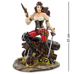 Статуэтка декоративная Пиратка 21 см Veronese AL84467