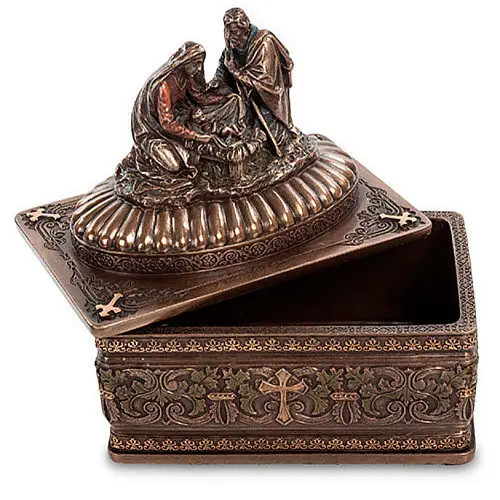 Шкатулка Рождение Христа 12 см Veronese AL31463