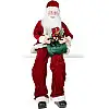 Фігура Santa із смарагдовим мішком 80 см сидячий Bona DP43003