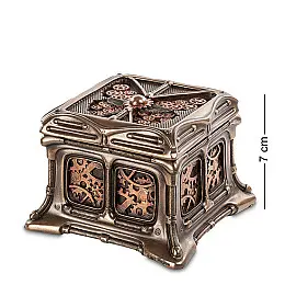 Шкатулка в стиле Стимпанк 7 см Veronese AL45475