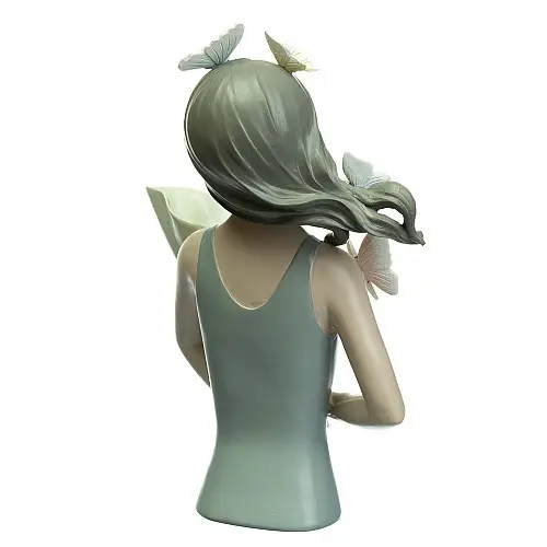 Фігурка Дівчина Girl in gray 32х20х13 см Lefard AL97900 Білий