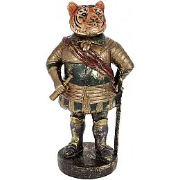 Декоративная фигурка Bona Дон Тигр 21.5 см зеленый с золотом DP113837