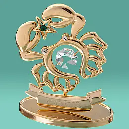 Декоративная фигурка знак зодиака Crystocraft Рак 5,5*8,5*3,2 см Gold SK16389