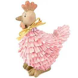 Фігурка інтер'єрна Pink hen 14 см Lefard AL117975