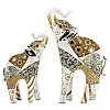 Фігурка інтер'єрна Elephant with baby elephant 28 см ArtDeco AL117988