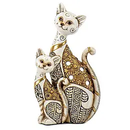 Фигурка интерьерная Cat with a kitten 27 см ArtDeco AL117993