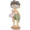Фигурка интерьерная Boy with Flamingo 7.5x6.5x18 см Bona DP118176