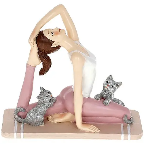 Фігурка інтер'єрна Exercise with Cats 16x7x14 см Bona DP118179