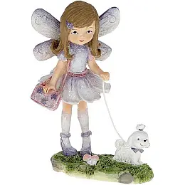 Фігурка інтер'єрна Baby Fairy with Dog 10x7x13 см Bona DP118194