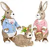 Фігурка інтер'єрна Bunny with a basket 24x22x40 см Bona DP118200