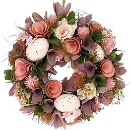 Декоративний вінок підвісний Lilac Flowers Ø24cm Bona DP118236