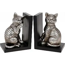 Книжний інтер'єрний тримач Bona Cats 25х9х17 см Сталевий DP119970