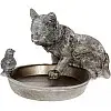 Підставка для ювелірних виробів Bona Kitten with a bird 14х17.5х24 см Сталевий DP119975