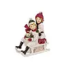 Статуетка Lefard Christmas Kids на салазках 12х6 см Білий (AL186505)
