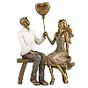 Фігурка декоративна Lefard First date 24x17x9 см Золотистий (AL186617)