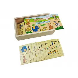 Деревянная игрушка Synergy Домино в пенале MD 2482 Джунгли
