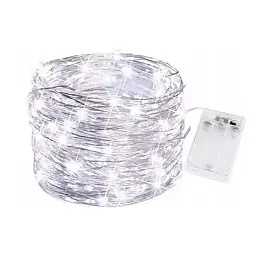 Гірлянда світлодіодна A-PLUS НА БАТАРЕЙКАХ 4 м 80 діодів LED, білий колір