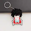 Брелок L Зошит Смерті Death Note Гумовий Rubber v2 (20305) Bioworld