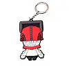 Брелок Людина-бензопила Manga Chainsaw Man Гумовий Rubber v2 (20297) Bioworld