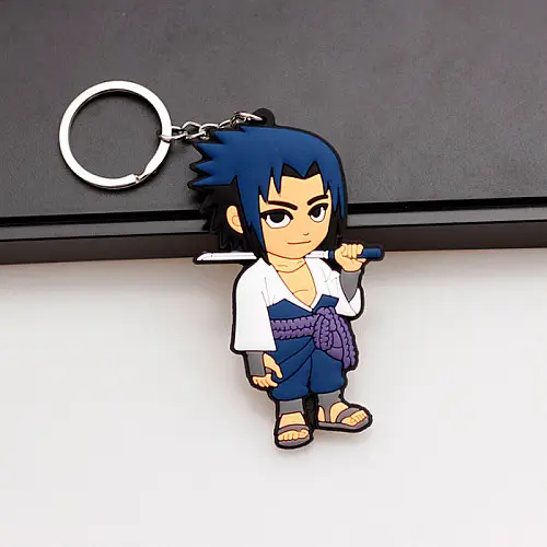 Брелок Саске Наруто Sasuke Uchiha Naruto Гумовий Rubber (20296) Bioworld
