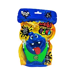 Лизун-антистресс "Mega Stretch Slime" Danko Toys SLM-12-01U 500 гр Зеленый