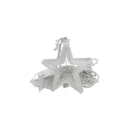 Гирлянда штора "Звезды" Bambi ZABI-8 USB 120 L 3*1 м USB+батарейка синяя