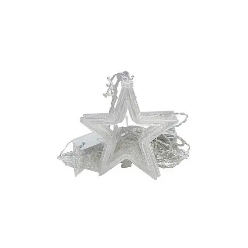 Гирлянда штора "Звезды" Bambi ZABI-8 USB 120 L 3*1 м USB+батарейка синяя