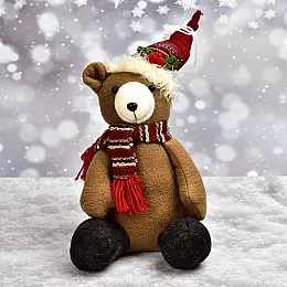 Фигура новогодняя "Bear" 28см Home Разноцветный R90643