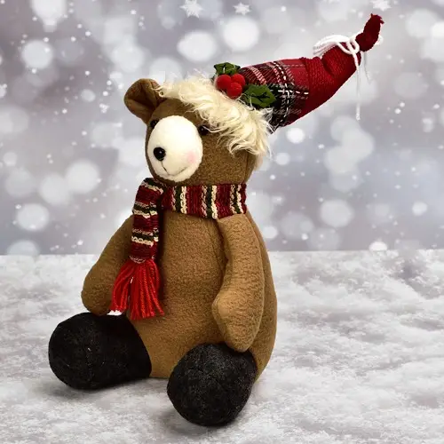 Фигура новогодняя "Bear" 28см Home Разноцветный R90643