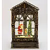 Новогодний декоративный фонарь Щедрый Santa 25.5 см с LED подсветкой, подвесной BonaDi DP43202