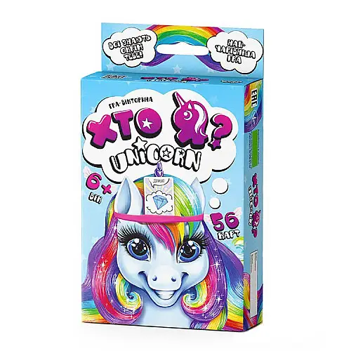 Настольная игра "Кто Я? Unicorn" Danko Toys HIM-05-01U укр