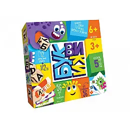 Развлекательная игра "Буквики" Danko Toys укр. G-BU-01U